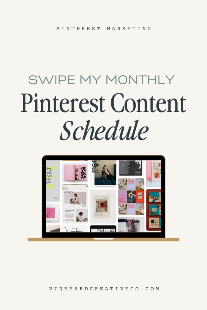 Pinterest Content Schedule