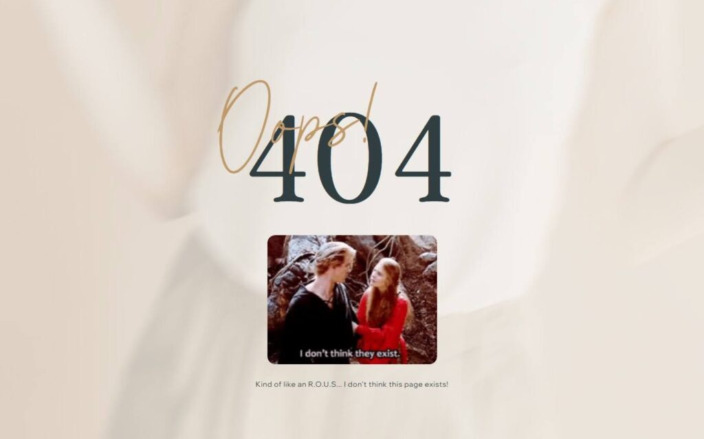 custom 404 page