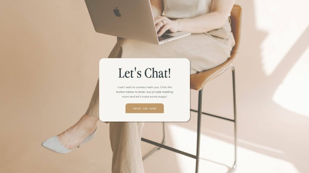 zoom room meeting page